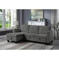 thumbnail image 4 of Home Square 2-Piece Set with Velvet Sleeper Sofa and Steel Coffee Table, 4 of 11