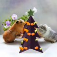 thumbnail image 5 of RKSTN Mini Christmas Tree Christmas Tree Décoration Mangeoire pour Lapin en Bois Support de Légumes pour Cochon d'Inde Hamster Habitat de Noël Arbre de Noël Floqué, 5 of 5