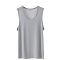 thumbnail image 2 of LEKWK Mens Mesh Tank Top Sleeveless Crewneck See Through Breathable Lightweight Athletic Workout Tees Gym Basketball Training Tops Shirts Gray XXL, 2 of 5