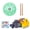 Blue, variant on Yihuala Steel Tongue Drum 5.5In 8 Notes Ethereal Drum Tone C Keys Handpan Drum Percussion Musical Instrument with Drumstick