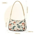 thumbnail image 3 of FORMRS Womens Shoulder Bag with Chain Strap Clutch Purse Cute Tote Handbag, Orange Christmas Gift Pattern, 3 of 7