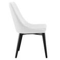 thumbnail image 4 of Modway Viscount Polyester Fabric and Solid Wood Dining Chair in White, 4 of 8