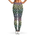 thumbnail image 2 of Colorful Stained Glass Mosaic Print Leggings, Art Sexy Yoga Leggings For Women., 2 of 5
