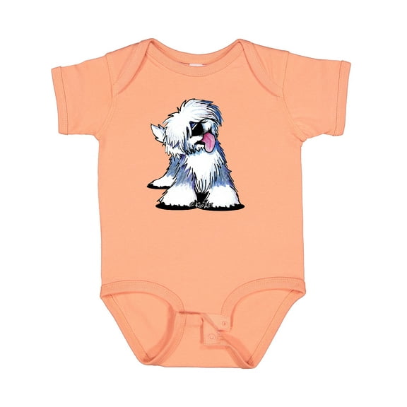 Inktastic Old English Sheepdog Boys or Girls Baby Bodysuit