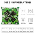 thumbnail image 5 of PHYHOO St.Patricks Day Pillow Covers,Polka Dots Bow Decorations Holiday Spring Decorative Pillow Case Decor for Sofa Couch (Green), 5 of 5