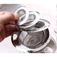 thumbnail image 3 of Colador de fregadero de acero inoxidable duradero, cesta de malla antiobstrucciones para recoger alimentos, diseño de inversión patentado para una limpieza sin esfuerzo, borde ancho, construcción a, 3 of 6
