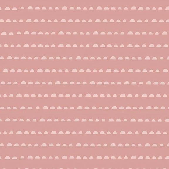 Dusty pink modern circles, Stay Humble Foresta by Art Gallery Fabrics, Sold by the Quarter Yard