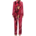 thumbnail image 2 of Hazbin Hotel Alastor Womens Pajama Set Loungewear Cozy Soft House Wear Sets Long Sleeve Round Neck T Shirt Top Bottom Pants Sleepwear, 2 of 9