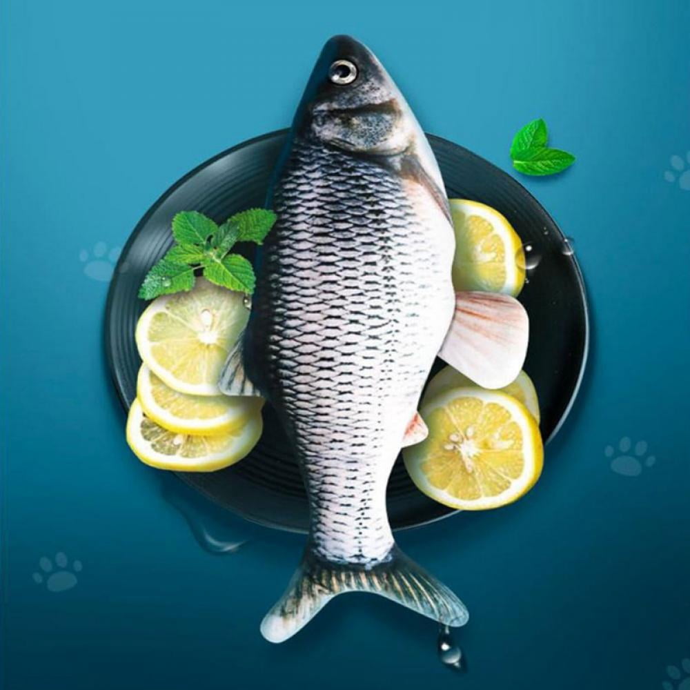 Lorddream Electric Simulation Fish, Funny Cat Toy, Colorful Light + Music + Swing Electric Tail, Light Crucian Carp