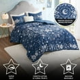 Intelligent Design Stella Celestial Comforter Set, Navy Full/Queen