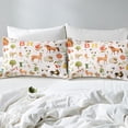 thumbnail image 3 of Draps de Lit Pleine Grandeur Style Ferme Rustique pour Garçons Filles Enfants, Drap-Housse Mignon Animaux de Ferme, Ensemble de Lit Style Ferme, Imprimé Cheval Mouton Dessin Animé, Ensembles de Literie Décor d'Automne (Sans Drap du Dessus), 3 of 5