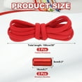 thumbnail image 2 of Uxcell No Tie Shoelaces Tieless Elastic Shoe Laces Replacement with 2 Metal Locks Buckles Fit for Sneakers Canvas Shoes Red, 2 of 7