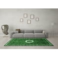 thumbnail image 3 of Ahgly Company Indoor Round Persian Emerald Green Traditional Area Rugs, 6' Round, 3 of 4