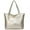 Gold, variant on Women Ladies Fashion Solid Large Capacity Shoulder Tote Handbag Bags Tote Bags for School Womens Tote Bags Tote Bag Pack Mini Tote Bag Jelly Handbag Large Tote Bag for Women Tote Organizer Leather