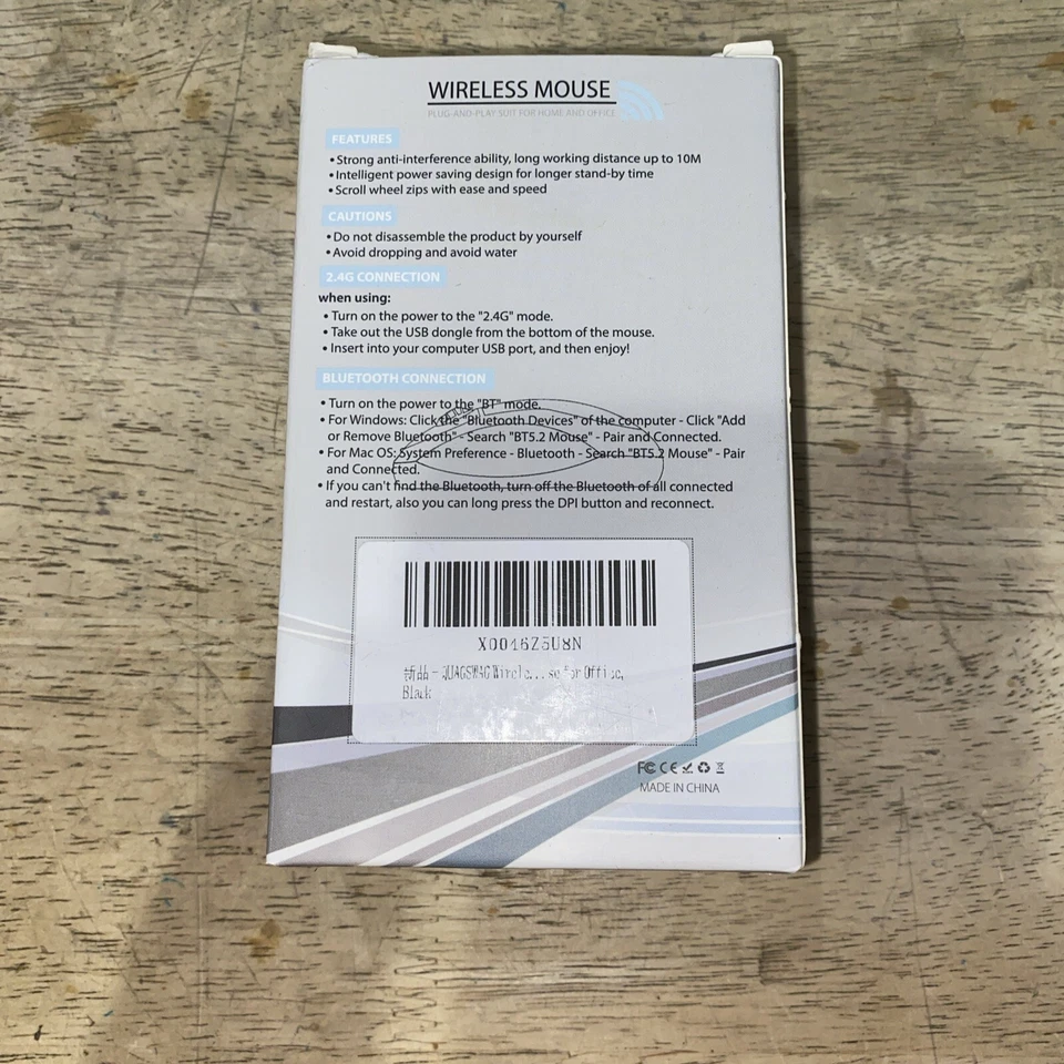CRESTIN- 2.4G+Bluetooth Wireless Mouse Rechargeable Computer Mouse Bluetooth Mouse New