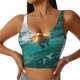 thumbnail image 1 of Balery Underwater Swimming Duck Sujetadores deportivos con espalda cruzada para mujer, acolchados, sin costuras, de alto impacto, ideales para yoga, gimnasio, entrenamiento y fitness.-Large, 1 of 8