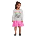 thumbnail image 2 of Trolls Toddler Girl Graphic Print Dress with Tulle Skirt, Sizes 2T-5T, 2 of 16