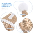 thumbnail image 3 of WORGEOUS Hombro de fiesta de cumpleaños Lino Swear Baby Baby First Birthday Decorative Sombrá, 3 of 9