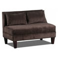 thumbnail image 6 of Briley Ultrasuede Armless Loveseat, 6 of 9