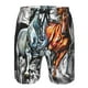 thumbnail image 3 of Balery Four Running Horses Traje de Baño Estilo Hawaiano para Hombre, Shorts de Secado Rápido con Bolsillos-XX-Large, 3 of 6