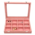 thumbnail image 2 of Caja organizadora de pendientes de anillo de bandeja de joyería de Grande 2 Sunnimix Bandeja de joyería de terciopelo, 2 of 6