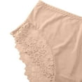 thumbnail image 5 of Sunvit-Panties Juniors High-Waisted Lace Panties - Nylon Spandex Soft Breathable Underwear with Tummy Control & Waist Bow, Beige Color, Size S - Ideal for Daily Casual Wear, 5 of 7