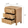thumbnail image 6 of COZAYH 3 Drawer Dresser Natural Boho Solid Wood, 17” x 11.5” x 4.75”, 31.5 lb, 6 of 10