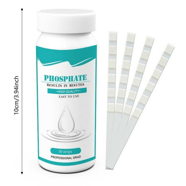 JJKBVCLO Phosphas Detection Strips For Water Analysis Multiparametric Phosphas Test Phosphas Water Quality Test Strip PO4 Swimming Pool Aquarium Drinking Water Phosphas Water Quality Test