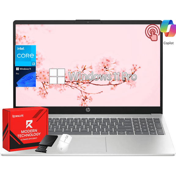 HP 15.6" HD Touchscreen Laptop Computer, Intel Core i3-1315U(Up to 4.5GHz), 32GB RAM, 1TB SSD, Wi-Fi 6E, Copilot, Win11 Pro