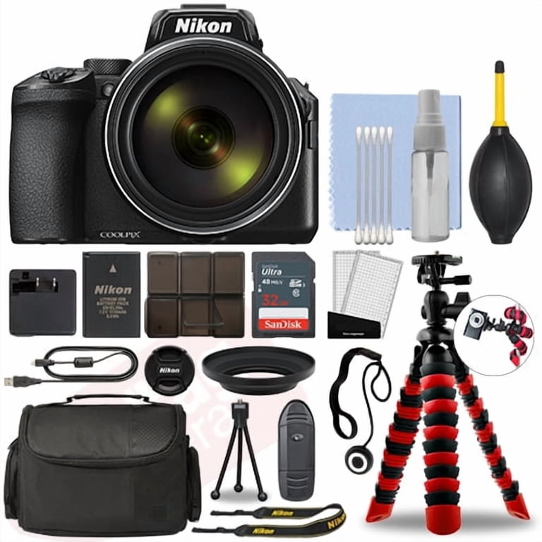 Nikon Coolpix P950 Digital Camera with 83x Zoom + Flex Tripod 32GB