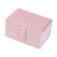 thumbnail image 5 of Segolike Jewelry Box Jewelry Organizer Chic Large Capacity Women Multi Layer Storage Case Holder for Earring Bracelet Pendant Necklace Pink, 5 of 8