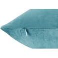 thumbnail image 5 of Nestl Velvet Throw Pillow Covers Solid Square Soft Decorative Pillow Cover for Sofa, 18" x 18", Beach Blue, Pack of 2, 5 of 8