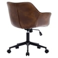 thumbnail image 5 of Duhome Home Office Chair with Arm PU Leather Yellowish Brown 1 Pcs, 5 of 8