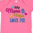 thumbnail image 4 of Inktastic My Mama and Papa Love Me with Hearts Boys or Girls Baby Bodysuit, 4 of 5