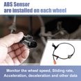 thumbnail image 3 of Unique Bargains 4pcs Front Rear Left Right ABS Sensor Wheel Speed Sensor No.57455-SDC-013 for Honda Accord 2003-2007, 3 of 7