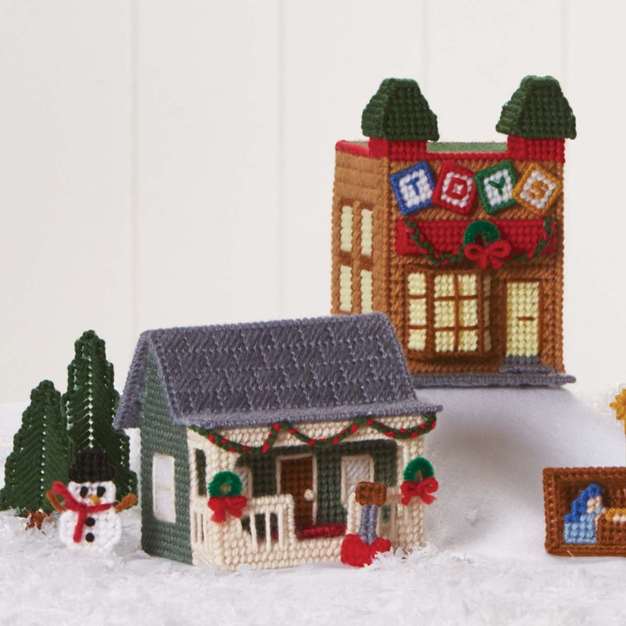 Herrschners® Christmas Village Plastic Canvas Kit