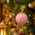 thumbnail image 4 of Kbndieu Pink Christmas Tree Balls Ornaments, 6PCS 3.15" Pre-Strung Hanging Ornament Decorations, Shatterproof Xmas Bulbs Plastic Hanging Balls for Xmas Tree Holiday Party Decor, 4 of 9