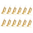 thumbnail image 4 of WEUVEB 12 Pcs Trompette Musicale ABS Dorée pour Enfants Festivals, 4 of 8
