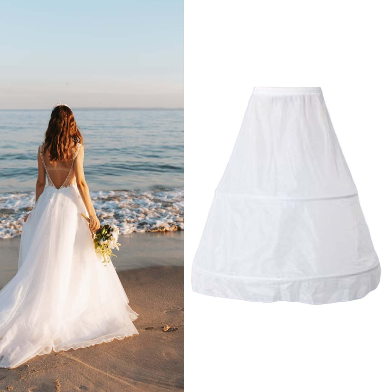 Wedding Petticoat Bride Pannier 2 Hoops Bridal Crinoline for Proms Dress Walmart
