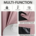 thumbnail image 2 of Bxaolu Blackout Curtains for Bedroom 78.75" Long - Thermal Insulated Black Out Curtains Room Darkening Rod Pocket Window Curtains for Living Room, Each Drape Panel 39.37" Wide, Pink[1 Panel], 2 of 9