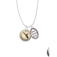 thumbnail image 2 of Delight Jewelry Silvertone Domed Music - Saxophone Best Mom Ever Charm Necklace, 2 of 4