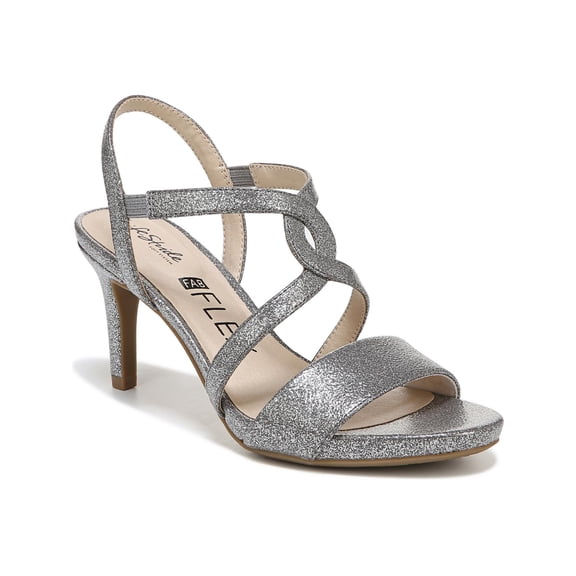 LifeStride Womens MINGLE Open Toe Ankle Strap Pumps