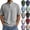#01 Gray, variant on Men's Henley Shirts Banded Stand Collar Short Sleeve Button Placket Relaxed Fit Golf Shirts Golf Tennis Sports Casual T Shirts ,XL,#01 White