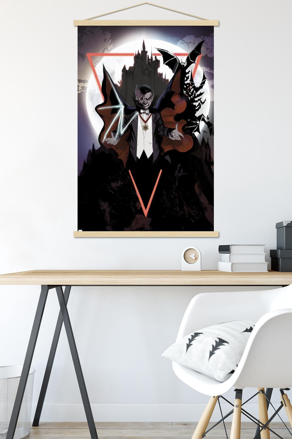 Dracula - Illustration Wall Poster with Magnetic Frame, 22.375" x 34"