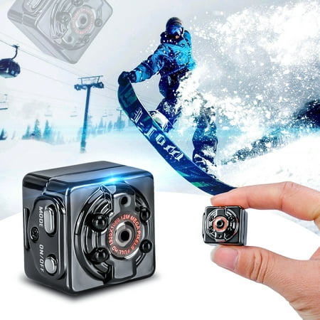 SQ8  Full HD 1080P 12MP Mini Camcorder Night Vision & Motion Detection Mini Sports Action Camera DV Video Recorder Support TF Card for Office Car Home with