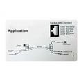 thumbnail image 3 of 10 Pairs (20 Pcs) CCTV Video Power Balun BNC to Cat5 Cat6 UTP RG45 Data Cable for Home or Office CCTV Security Surveillance Camera & DVR System Systems, 3 of 3