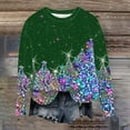 thumbnail image 4 of WEAIXIMIUNG Robe Chandail en Molleton Filles Femmes Noël Col Rond Haut Unique Imprimé Chandail en Molleton Sans Capuche, 4 of 5