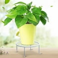 thumbnail image 3 of YOPTOP Potted Plant Holder  Durable Metal Plant Holder  24cm Indoor Rustproof Iron Plant Holder  For Garden Containers Outdoor  Flower Pot Holder,white, 3 of 5