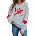 thumbnail image 4 of WRFWUL Valentines Sweatshirts for Women 2026 Heart Sweater Crewneck Long Sleeve Shirts Valentine Outfits Love Theme Graphic Cute Pullover Tops, 4 of 4