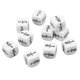 thumbnail image 4 of 20 PCS 16mm Dados de fracción Símbolos de fracción blanca Dados Herramienta de enseñanza de aritmética matemática, 4 of 12